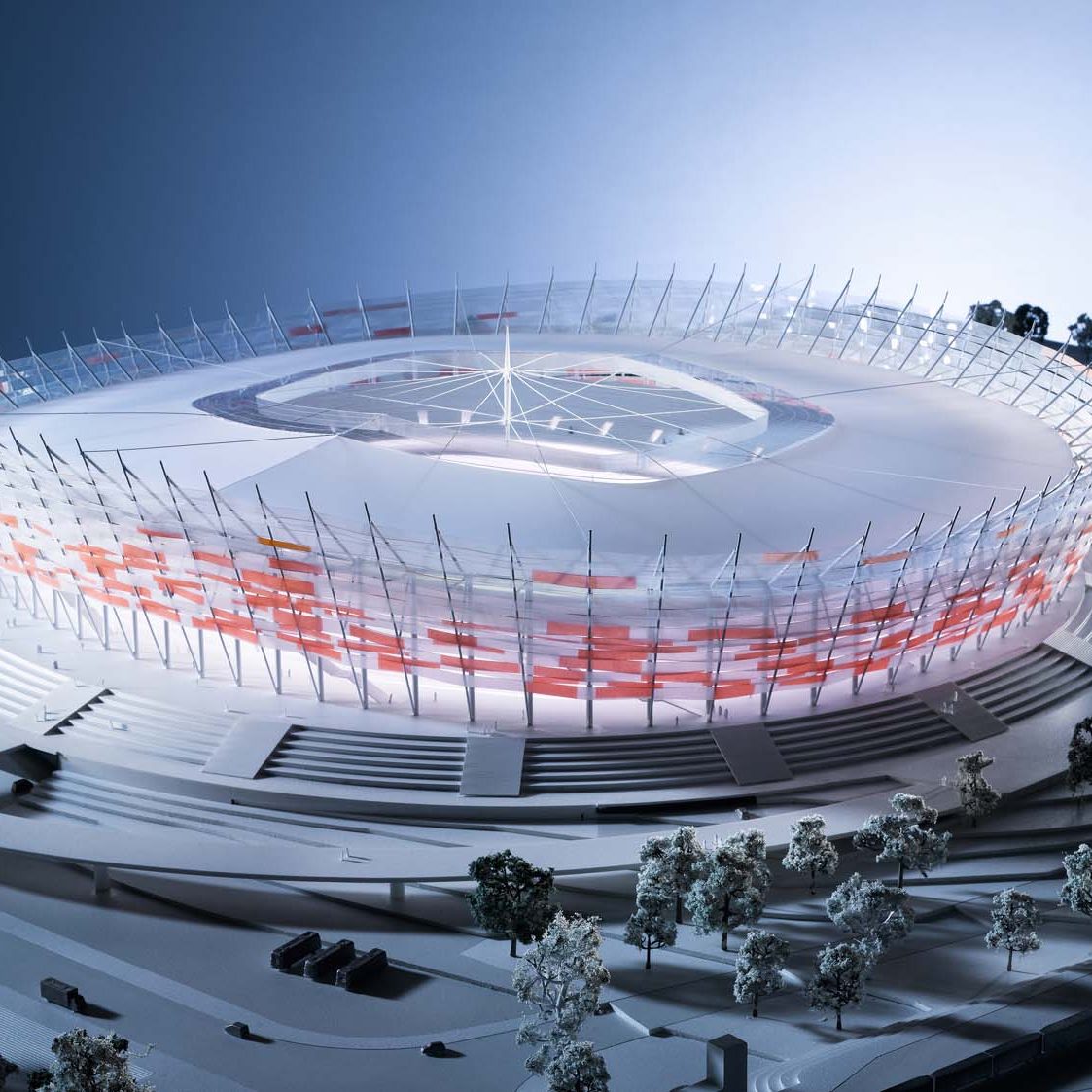Nationalstadion Warschau (Fotografie von Holger Knauf)